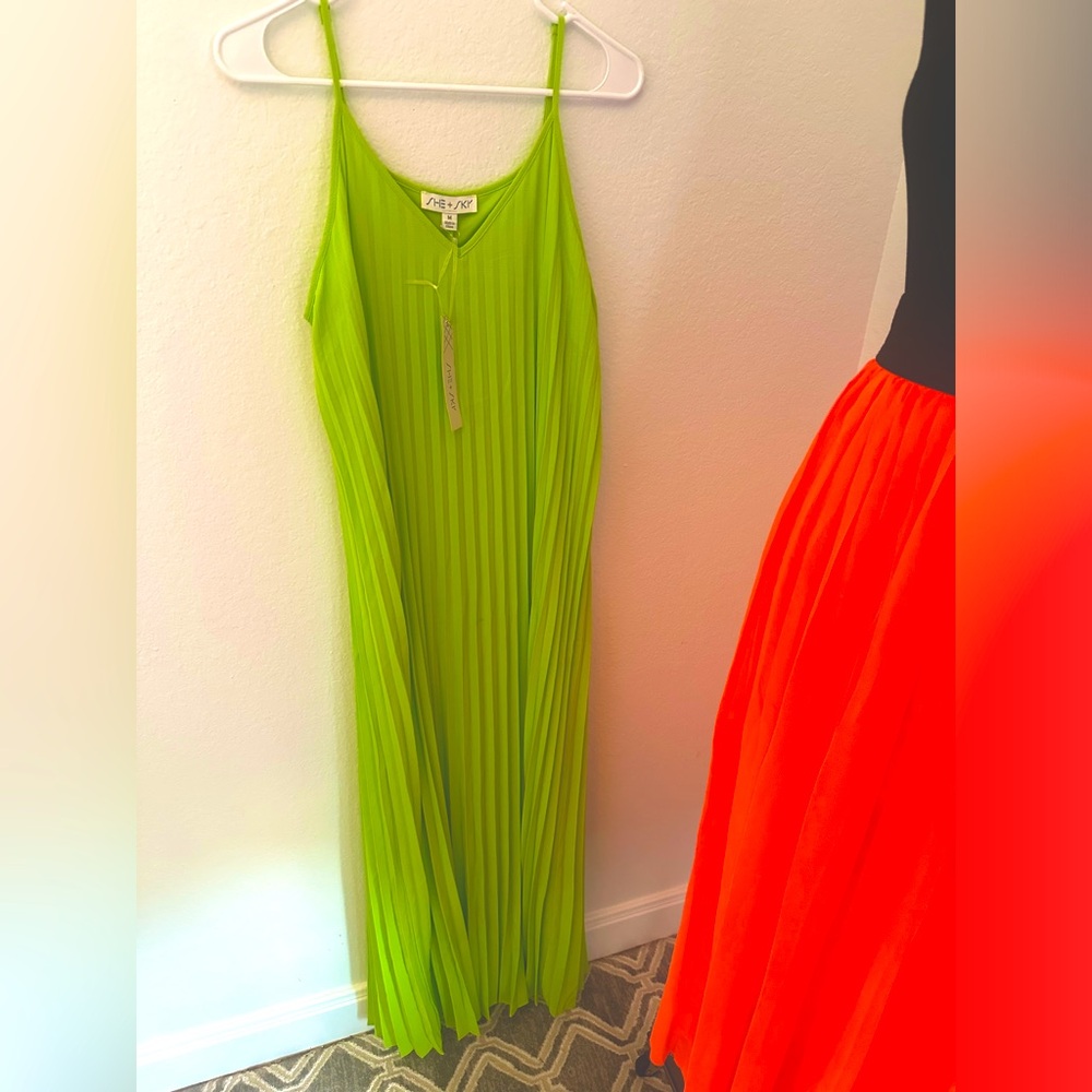 Boutique lime dress nwt